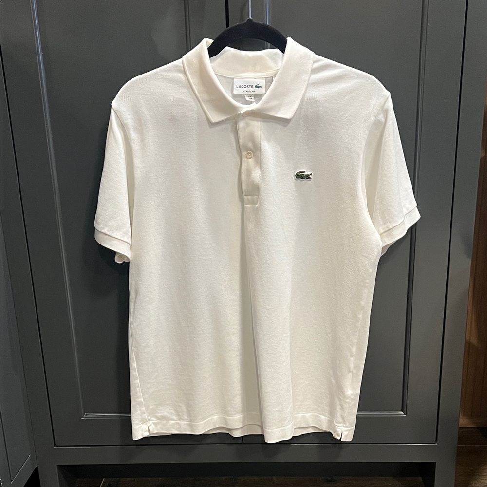 Lacoste Men's Cream Polo Shirt